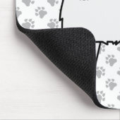 Gray Piebald Siberian Husky Niedlich Cartoon Dog Mousepad (Ecke)