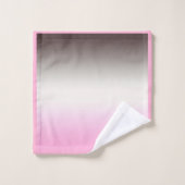 Gray Pink Shadow Badhandtuch Set (Waschlappen)