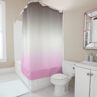 Gray Pink Shadow Duschvorhang