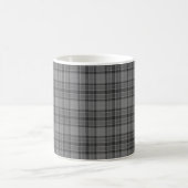 Gray Plaid Tartan Kaffeetasse (Mittel)