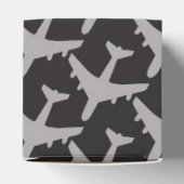Gray Plane Airplanes Pilot Plane Aviation Aviator Geschenkschachtel (Oben)
