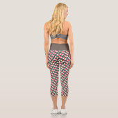 Gray Playing Cards Wiederholen Muster Capris (Rückseite)