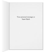 Gray Polka Dot Elephant Baby Glückwunschs Card (Innen (Rechts))