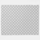Gray Polka Dot Fleecedecke (Vorderseite (Horizontal))