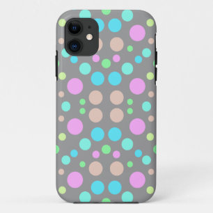 GRAY POLKA DOT IPHONE FALL Case-Mate iPhone HÜLLE