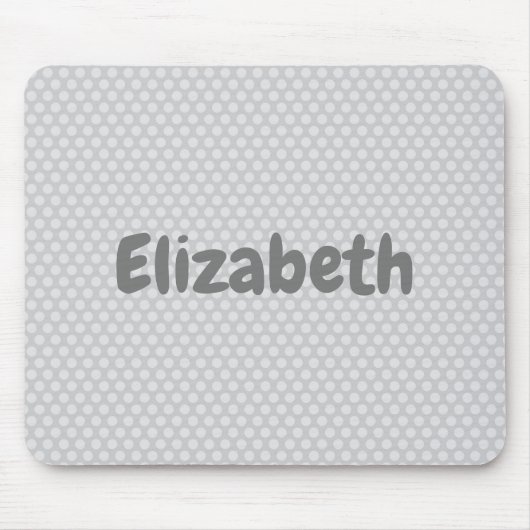 Gray Polka Dot Mousepad (Vorne)