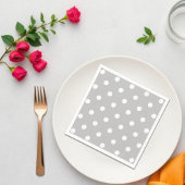 Gray Polka Dot Serviette
