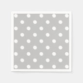 Gray Polka Dot Serviette (Vorderseite)