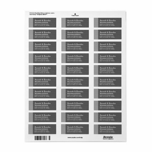 Gray Polka Dot Wedding Collection A2A (Vorne)