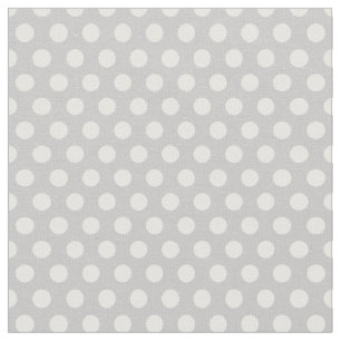 Gray Polka Dots Stoff