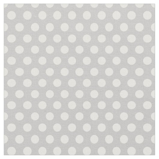 Gray Polka Dots Stoff (Nahaufnahme)