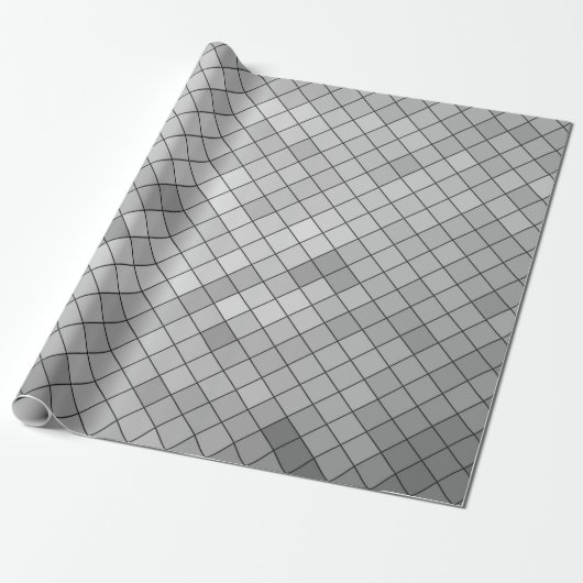 Gray polygonal illustration, which consist of tria geschenkpapier (Ungerollt)