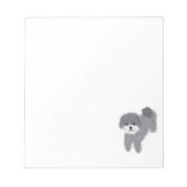 Gray Poodle #2 Notepad Notizblock (Vorderseite)