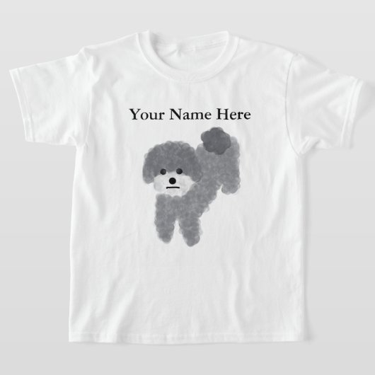 Gray Poodle #2 T - Shirt (Ablage )