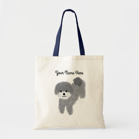 Gray Poodle #2 Tote Bag Tragetasche (Vorne)