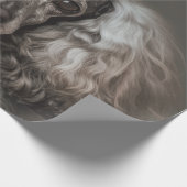 Gray Poodle als Prinzessin verkleidet Geschenkpapier (Ecke)
