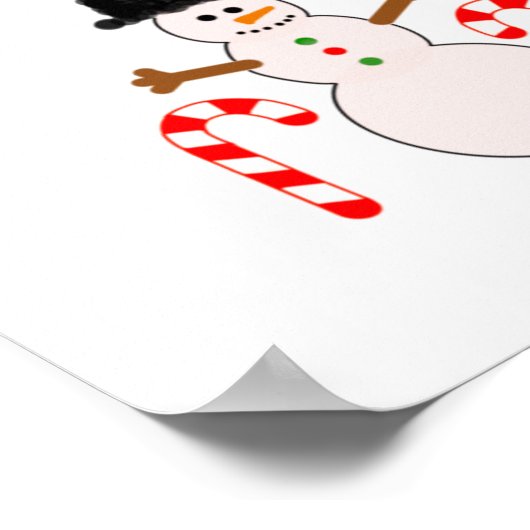 Gray Poodle Christmas #1-2 Poster (Ecke)