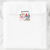 Gray Poodle Christmas #2-3 Stickers (Tasche)