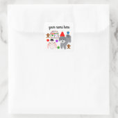 Gray Poodle Christmas #2-4 Stickers (Tasche)