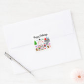Gray Poodle Christmas #3-3 Stickers (Umschlag)