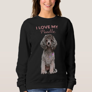 Gray Poodle Sweatshirt