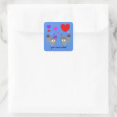 Gray Poodle Valentine #2-3 Stickers (Tasche)