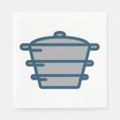 Gray Pot Napkins Serviette (Vorderseite)