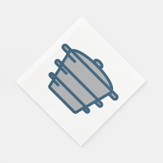 Gray Pot Napkins Serviette (Ecke)