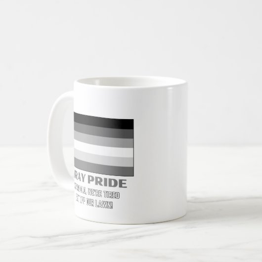 Gray Pride Kaffeetasse (Vorderseite Links)