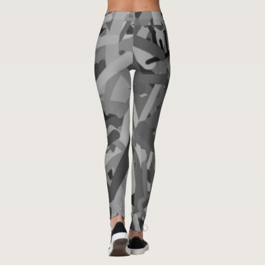 Gray Print Leggings (Rückseite)