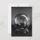 Gray Psychic Crystal Ball Dankeskarte (Vorderseite)