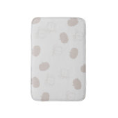 Gray Pumpkin Herbstszenario Muster Badematte (Vorderseite Vertikal)