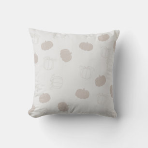 Gray Pumpkin Herbstszenario Muster Kissen