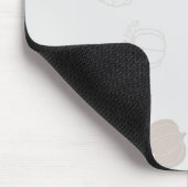 Gray Pumpkin Herbstszenario Muster Mousepad (Ecke)