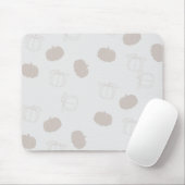 Gray Pumpkin Herbstszenario Muster Mousepad (Mit Mouse)