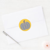 Gray Pumpkin Orange Lights Halloween Stickers (Umschlag)