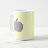 Gray Pumpkin Orange Lights Halloween Tasse (Vorderseite Links)