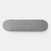 Gray Quatrefoil Skateboard (Horizontal)