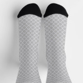 Gray Quatrefoil Socken (Oben)