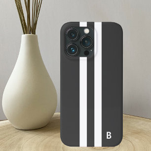 Gray Racing Stripe Case-Mate iPhone Hülle