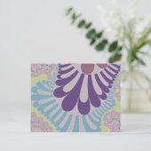 Gray Rainbow Loop Postkarte (Stehend Vorderseite)