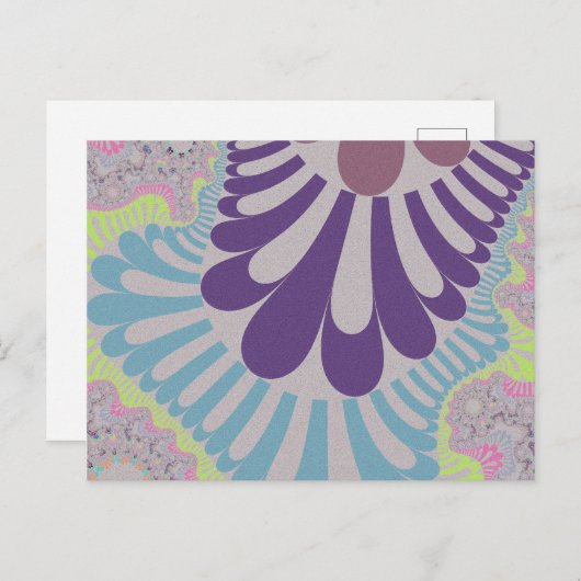 Gray Rainbow Loop Postkarte (Vorne/Hinten)