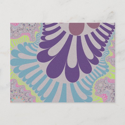 Gray Rainbow Loop Postkarte (Vorderseite)