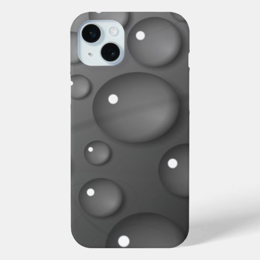 Gray Raindrop Background Case-Mate iPhone Hülle (Rückseite)