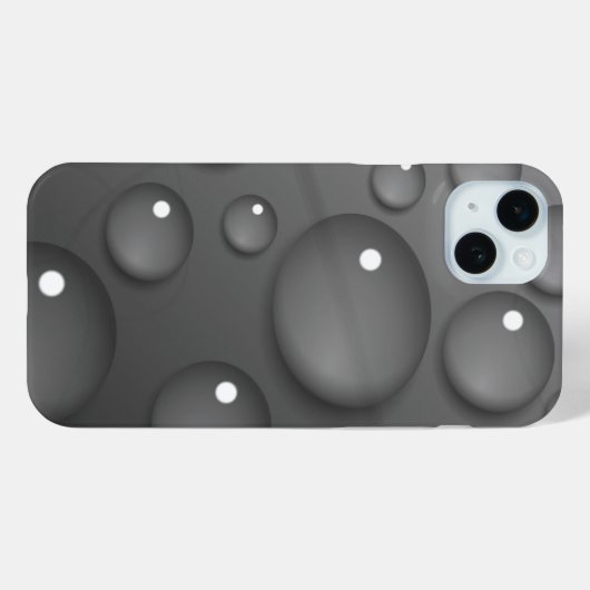 Gray Raindrop Background Case-Mate iPhone Hülle (Rückseite (Horizontal))