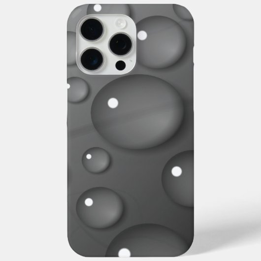 Gray Raindrop Background Case-Mate iPhone Hülle (Rückseite)
