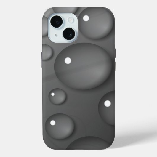 Gray Raindrop Background Case-Mate iPhone Hülle (Rückseite)