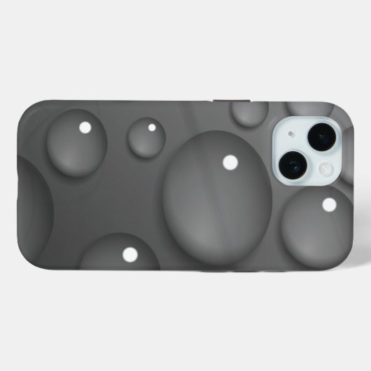 Gray Raindrop Background Case-Mate iPhone Hülle (Rückseite (Horizontal))