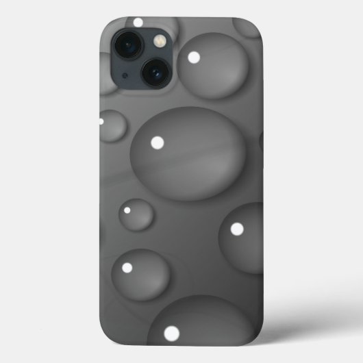 Gray Raindrop Background Case-Mate iPhone Hülle (Rückseite)