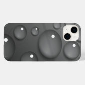 Gray Raindrop Background Case-Mate iPhone Hülle (Rückseite (Horizontal))